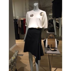 Raoul Classic Asymmetric Black Skirt